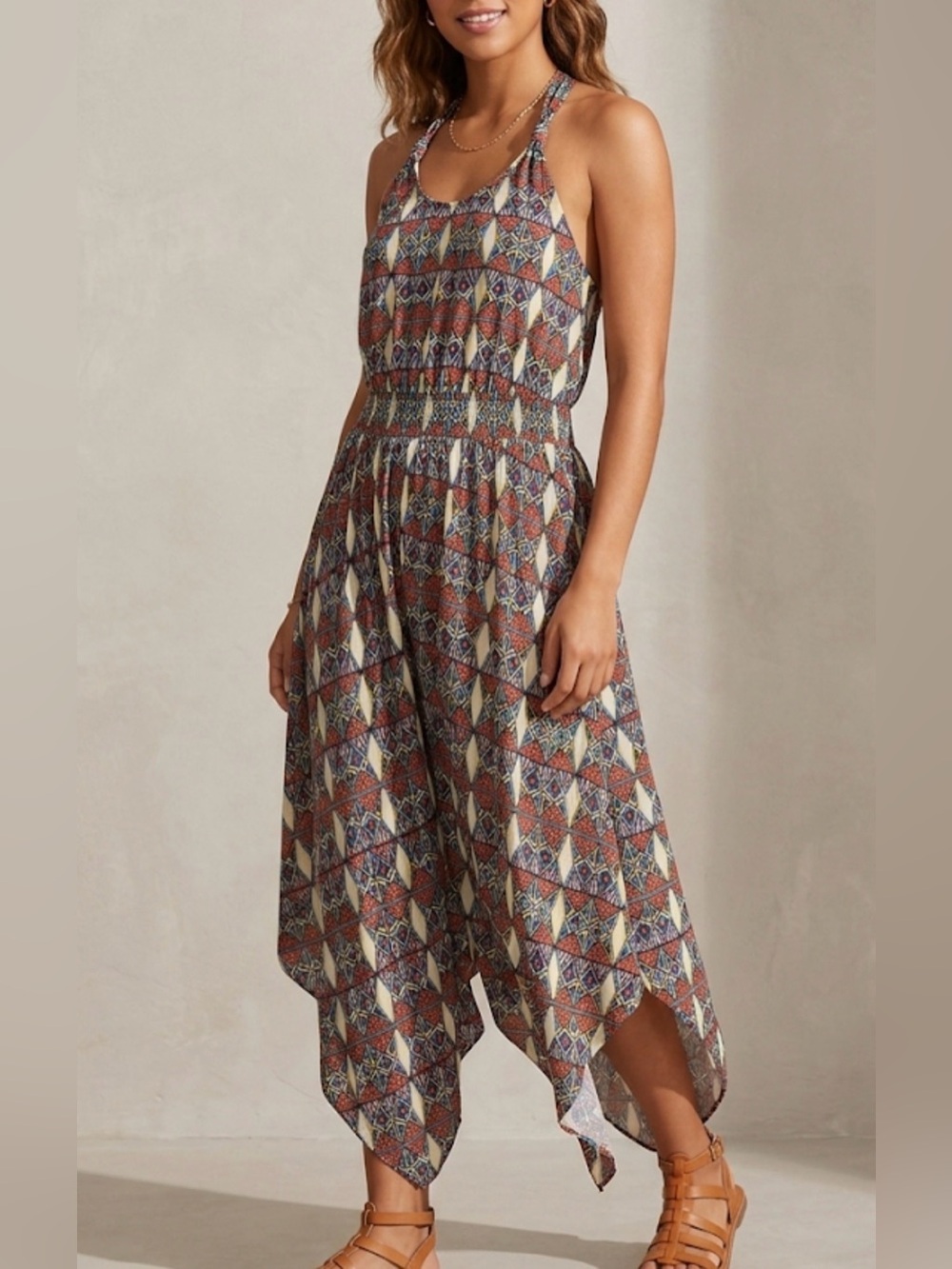 Xhilaration Boho Geometric Print MIDI Dress Size S/P
